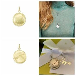 Kendra Scott Gold SCORPIO Zodiac Sign CZ Coin Charm/Pendant - Size: 1.18"